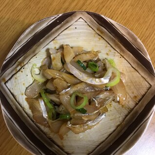 太刀魚のごま油和え